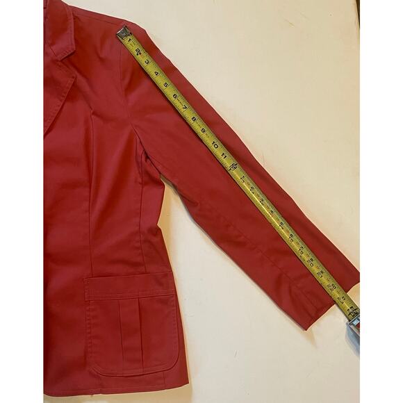 Vintage Salmon Blazer by Country Suburbans Union Made in USA ILGWU Sz 12 office - Picture 8 of 11